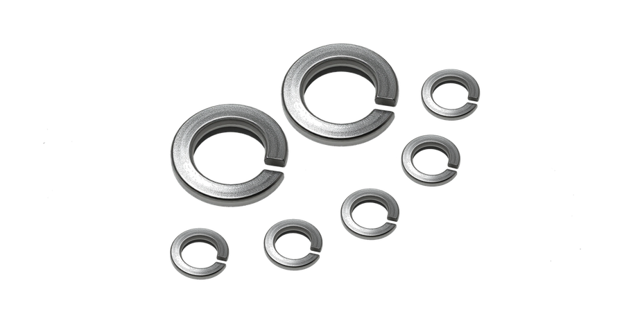 Stainless steel split-ring spring lock washers, DIN 127