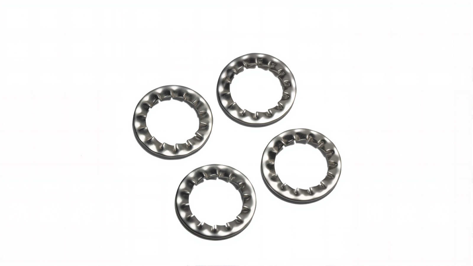 Stainless steel internal tooth serrated lock washers