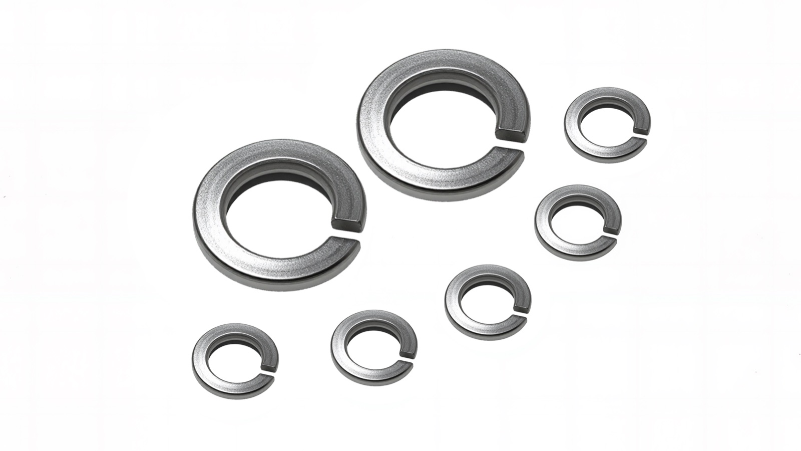 Stainless steel split-ring spring lock washers, DIN 127