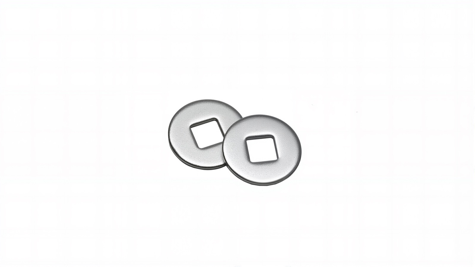Stainless steel square-hole washers for channel and section steel